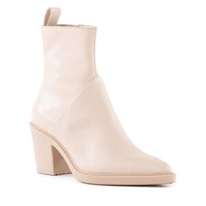 Seychelles Shining Star Bootie Leather Ankle Pointed Toe Off White NEW 7 US